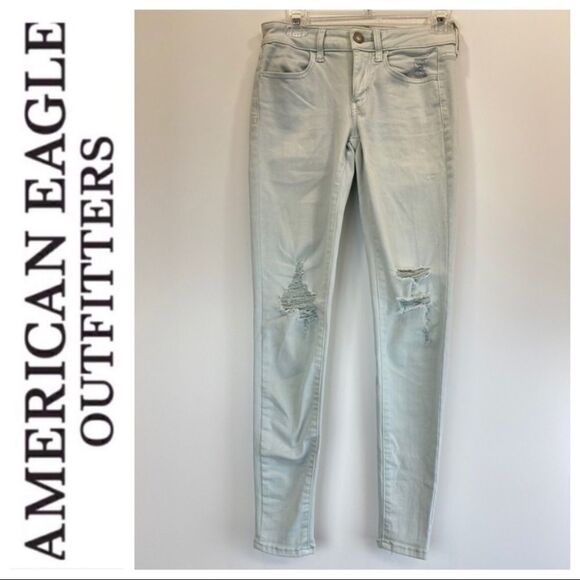 AMERICAN EAGLE Hi-Rise Jegging Jeans SHORT - Picture 2 of 6